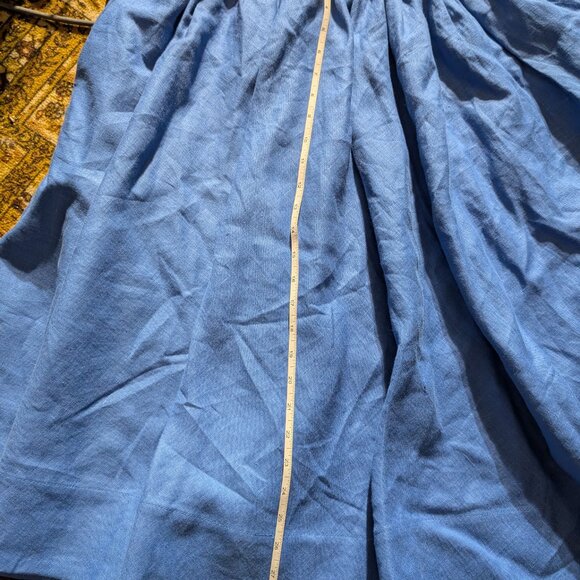Full circle linen skirt with matching suspenders - Picture 7 of 10